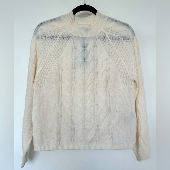 Banana Republic ivory white mixed wool sweater, size S - Picture 3 of 9